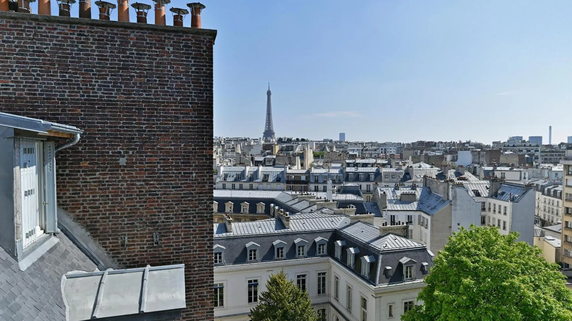 Studio Terrasse Vue Incroyable Sur Tour Eiffel Paris France