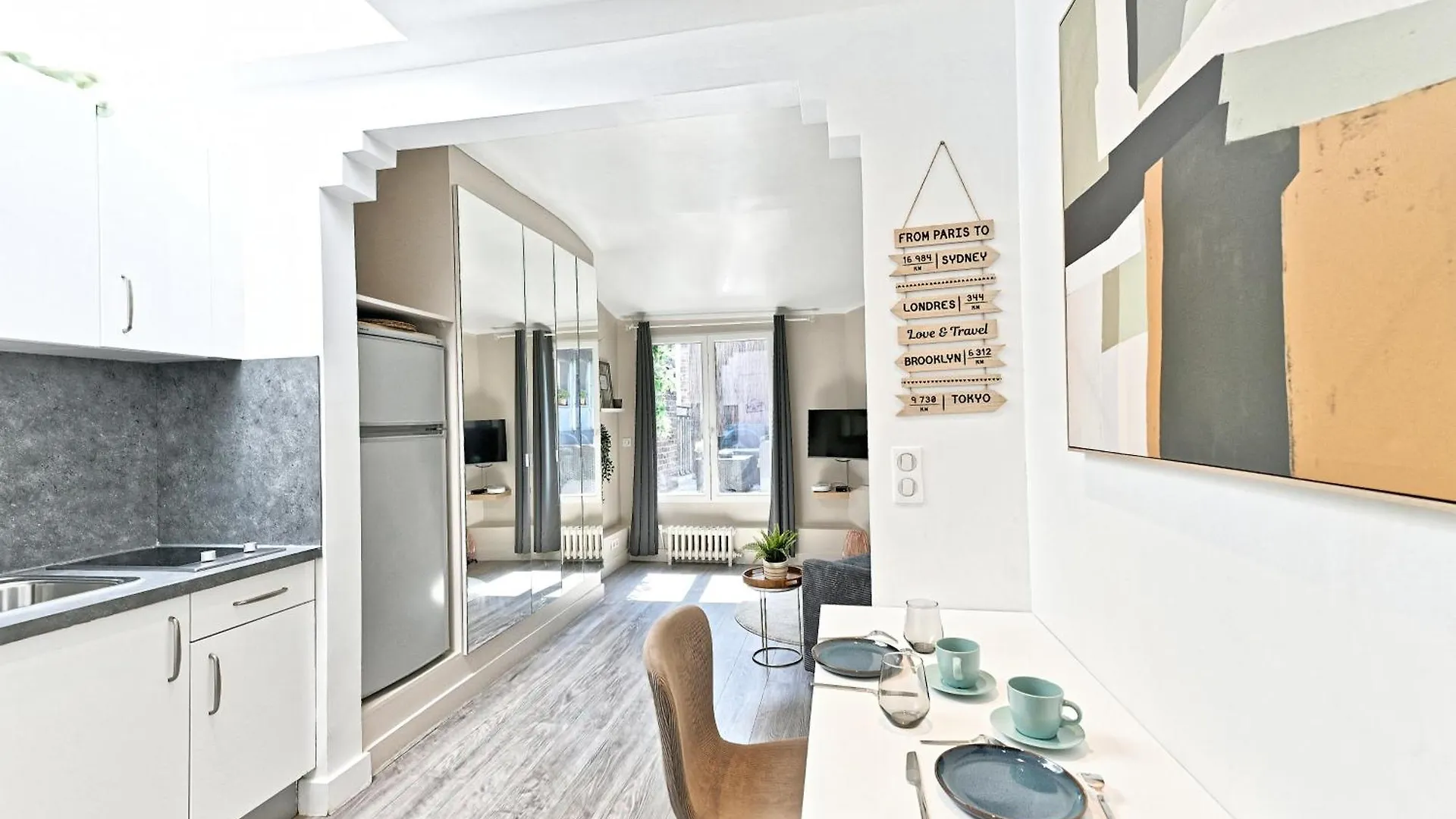 Apartment Studio Terrasse Vue Incroyable Sur Tour Eiffel Paris France