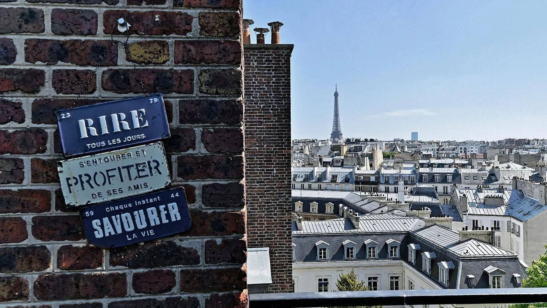 Studio Terrasse Vue Incroyable Sur Tour Eiffel Paris