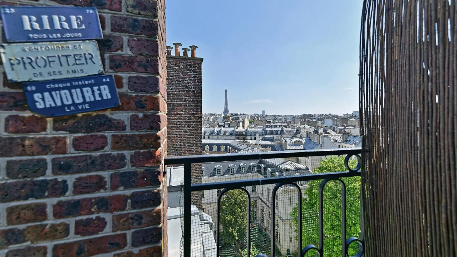 Studio Terrasse Vue Incroyable Sur Tour Eiffel Paris 0*,